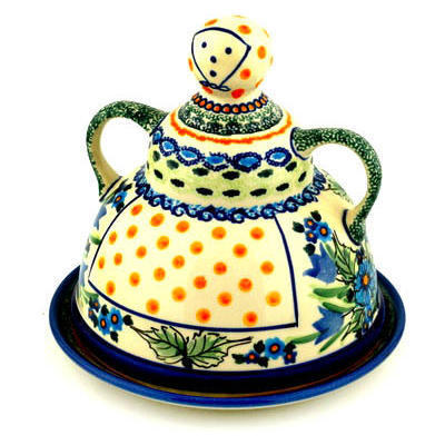 Polish Pottery Cheese Lady 8&quot; Evangeline UNIKAT