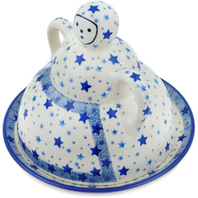 Polish Pottery Cheese Lady 8&quot; Sky Full Of Stars