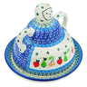 Polish Pottery Cheese Lady 8&quot; Tooty Fruity