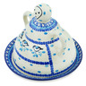 Polish Pottery Cheese Lady 8&quot; Winter Sparrow