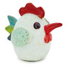 Ceramic Chicken Figurine 7&quot; Vibe And Sparkle