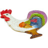 Ceramic Chicken Figurine 9&quot; Love In Color