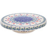 Polish Pottery Chip and Dip and Cake Stand Combo Last Summer Flowers