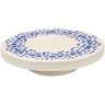 Polish Pottery Chip and Dip and Cake Stand Combo Snowdrift