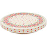 Polish Pottery Chip and Dip and Cake Stand Combo Tropical Bloomscape