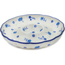 Polish Pottery Chip and Dip Platter 10&quot; Go With The Flow