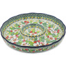 Polish Pottery Chip and Dip Platter 12&quot; Country Boutique UNIKAT