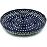 Polish Pottery Chip and Dip Platter 12&quot; Mosquito