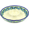Polish Pottery Chip and Dip Platter 12&quot; Wildflower Wreath