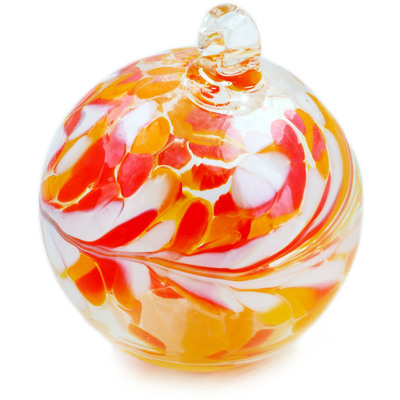 Glass Christmas Ball Ornament 3&quot; Autumn