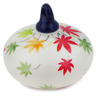 Polish Pottery Christmas Ball Ornament 3&quot; Fall Season Bliss UNIKAT