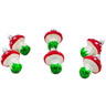 Polish Pottery Christmas Ball Ornament 3&quot; Grassy Mushrooms