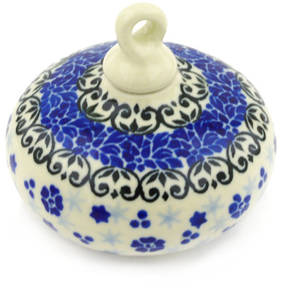 Polish Pottery Christmas Ball Ornament 3&quot;