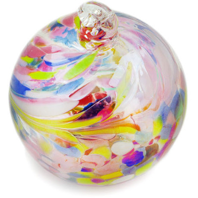 Glass Christmas Ball Ornament 3&quot; Polar Mist