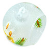 Glass Christmas Ball Ornament 3&quot; Winter Heaven