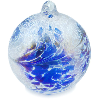 Glass Christmas Ball Ornament 4&quot; Frost
