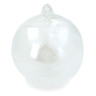 Glass Christmas Ball Ornament 4&quot; Frosty White