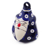 Polish Pottery Christmas Ball Ornament 4&quot; Peacock Eyes