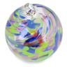 Glass Christmas Ball Ornament 4&quot; Polar Mist