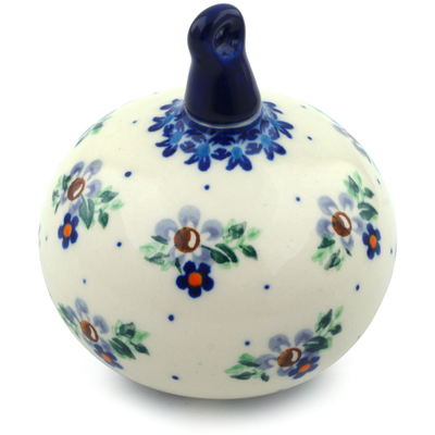 Polish Pottery Christmas Ball Ornament 4&quot; UNIKAT