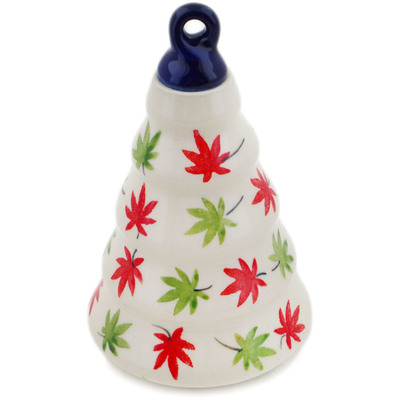 Polish Pottery Christmas Ball Ornament 6&quot; Fall Season Bliss UNIKAT