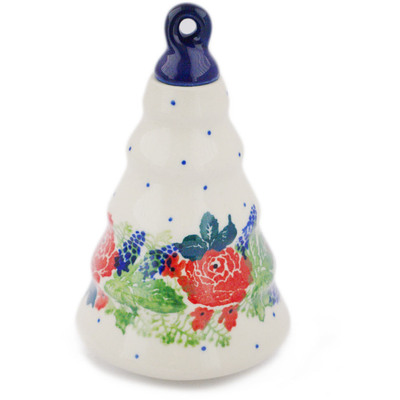 Polish Pottery Christmas Ball Ornament 6&quot;