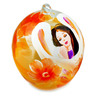 Glass Christmas Ball Ornament 6&quot; Orange Heaven