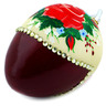 Glass Christmas Ball Ornament 6&quot; Rose