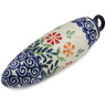 Polish Pottery Christmas Ball Ornament 6&quot; Wave Of Flowers
