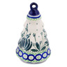 Polish Pottery Christmas Ball Ornament 6&quot; Weeping Tulips UNIKAT