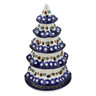 Polish Pottery Christmas Tree Candle Holder 10&quot; Mosquito