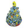 Polish Pottery Christmas Tree Candle Holder 8&quot; Magical Spring UNIKAT