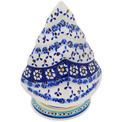 Polish Pottery Christmas Tree Candle Holder 8&quot; UNIKAT