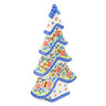 Polish Pottery Christmas Tree Figurine 12&quot; Delicate Gardens