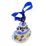 Polish Pottery Christmas Tree Ornament 3&quot; Primary Spring UNIKAT