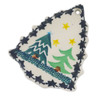 Polish Pottery Christmas Tree Pendant 3&quot; Christmas Evergreen