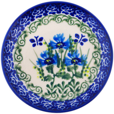 Polish Pottery Coaster Plate Fresh Flora