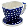 Polish Pottery Coffee Filter 5&quot; Blue Eyes