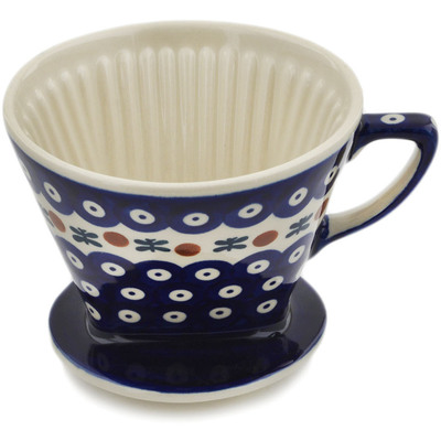 Polish Pottery Coffee Filter 6&quot; Mosquito