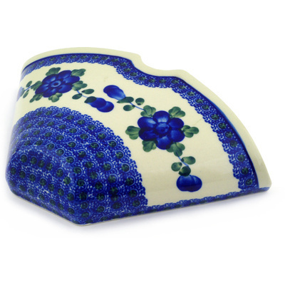 Polish Pottery Coffee Filter Holder 9&quot; Blue Poppies
