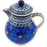 Polish Pottery Coffee server Cobalt Poppies UNIKAT