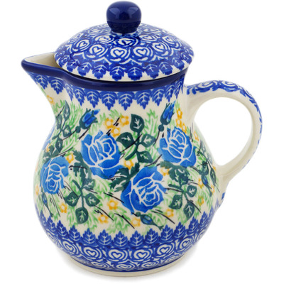 Polish Pottery Coffee server English Rose UNIKAT