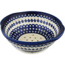Polish Pottery Colander 10&quot; Flowering Peacock