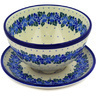 Polish Pottery Colander with Plate 8&quot; Heaven Sent