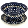 Polish Pottery Colander with Plate 8&quot; Mosquito