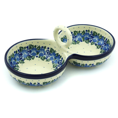 Polish Pottery Condiment Dish 10&quot; Heaven Sent