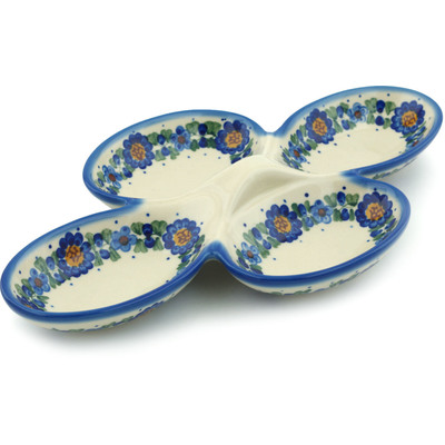 Polish Pottery Condiment Dish 12&quot;