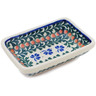 Polish Pottery Condiment Dish 4&quot; Shamrock Fields