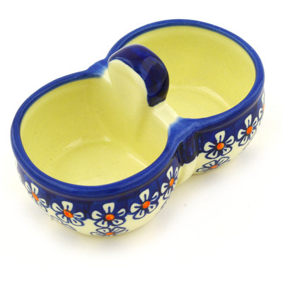 Polish Pottery Condiment Dish 5&quot;