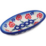 Polish Pottery Condiment Dish 6&quot; Blue Eye Spring